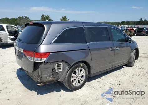 2016 Honda Odyssey Exl z USA, uszkodzony, nr VIN 5FNRL5H60GB138587